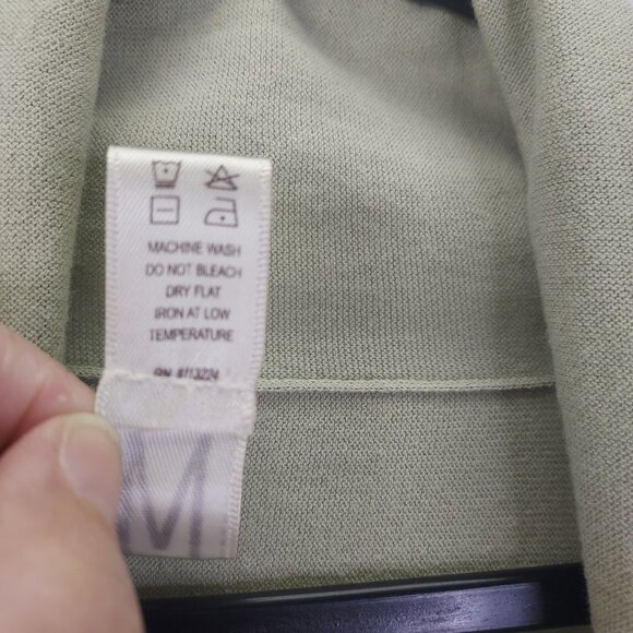 Marla Wynne Cardigan Women Large Sweater Tie Front Mint Green Cotton Lightweight - Picture 11 of 14